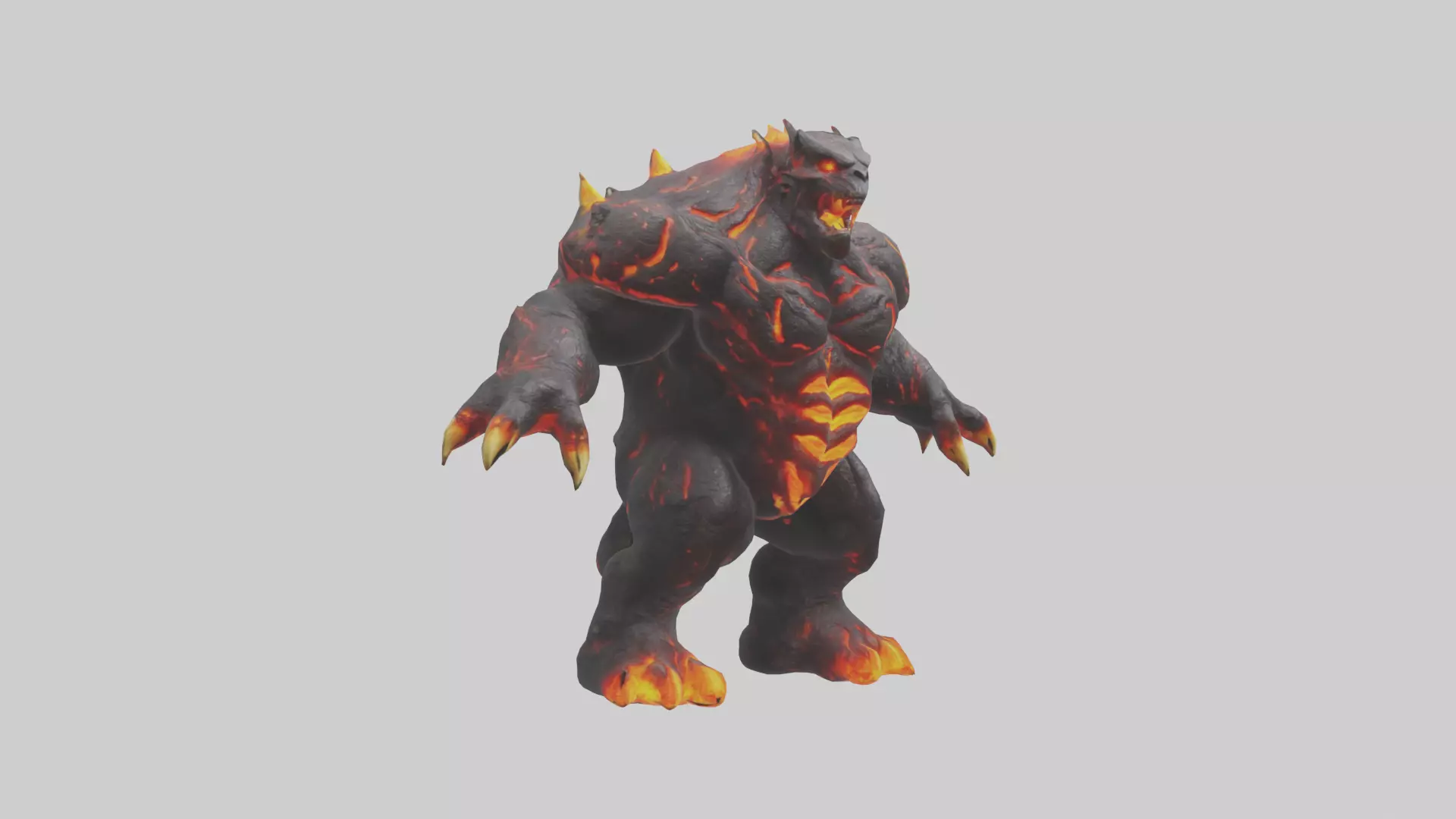 Lava Beast model Low-poly 3D model_0