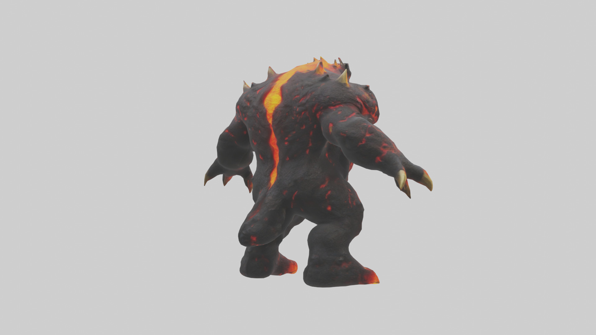 Lava Beast model Low-poly 3D model_5
