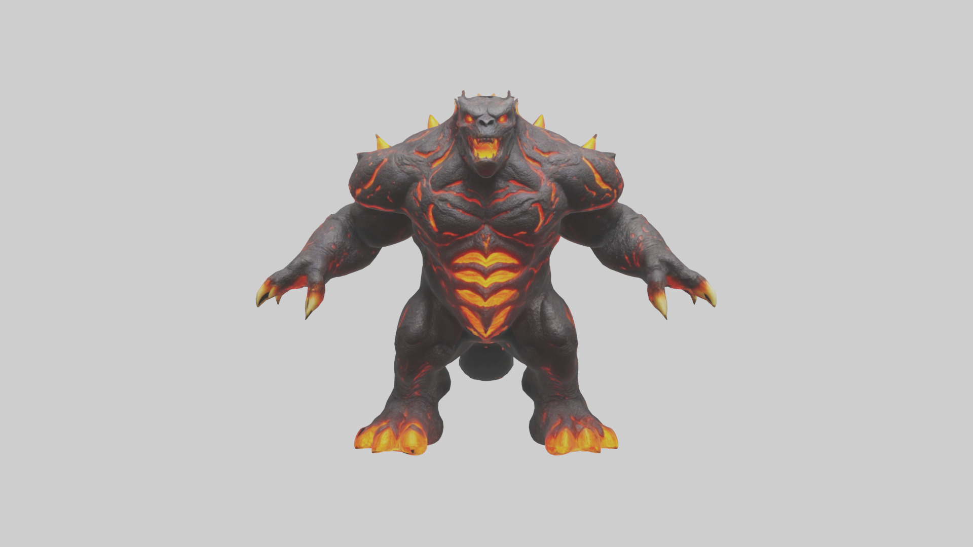 Lava Beast model Low-poly 3D model_1