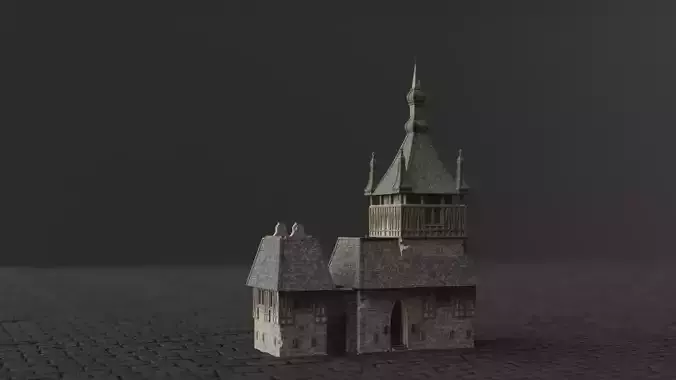Dark Fantasy House - MDB 3D model