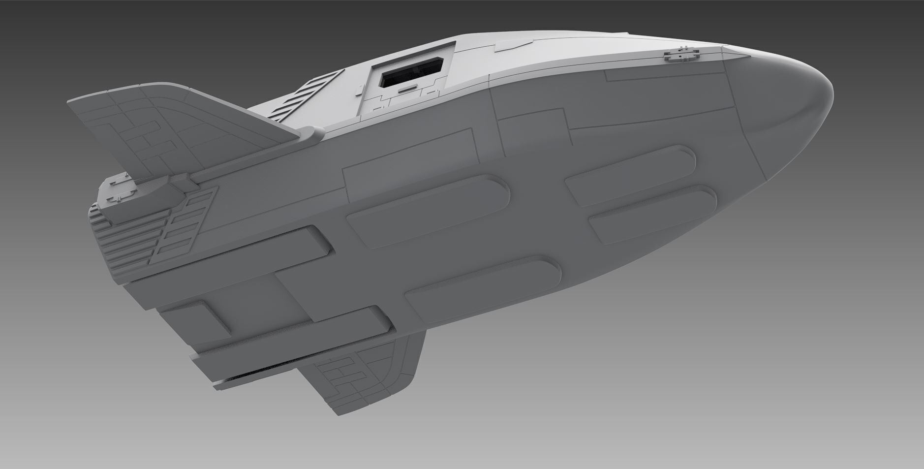 Shuttlepod Enterprise nx01 Scale model  3D print model_5