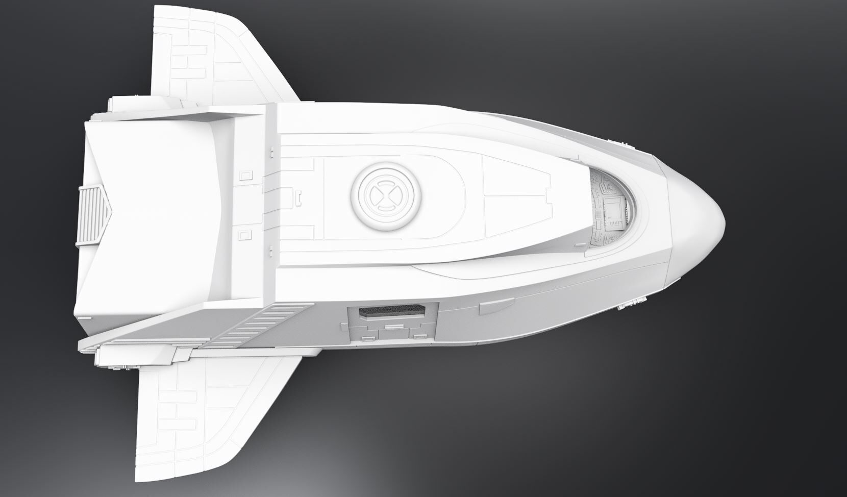 Shuttlepod Enterprise nx01 Scale model  3D print model_3