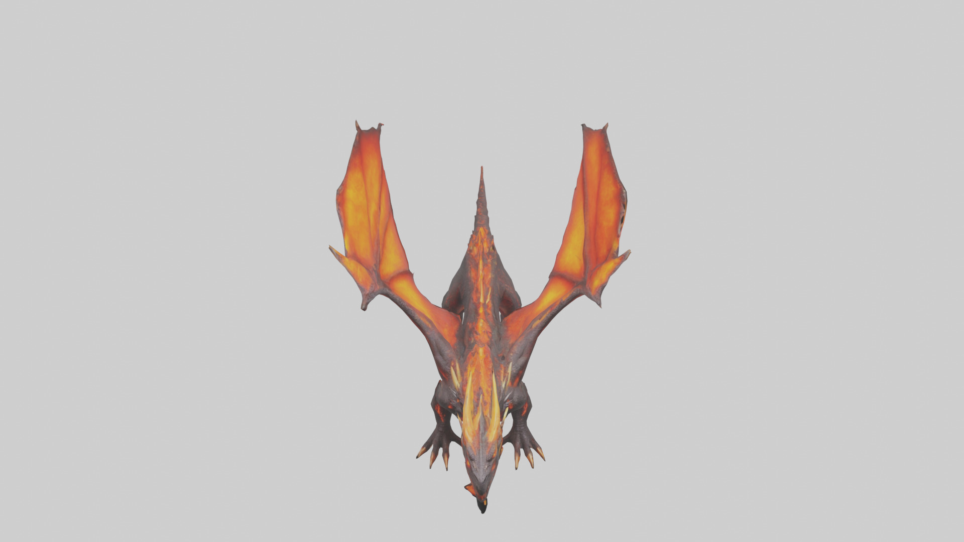 Lava Dragon model Low-poly 3D model_16