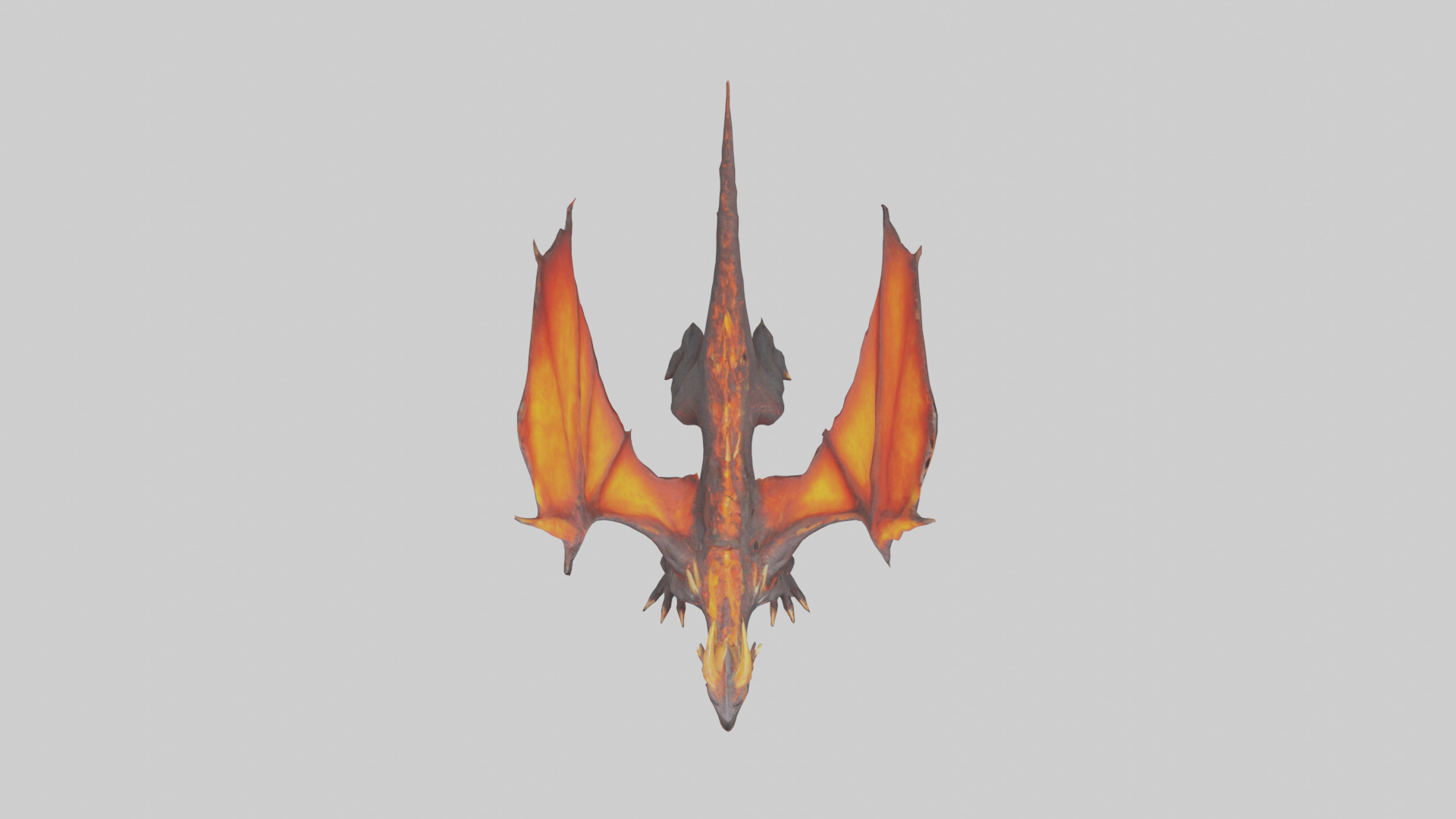 Lava Dragon model Low-poly 3D model_14