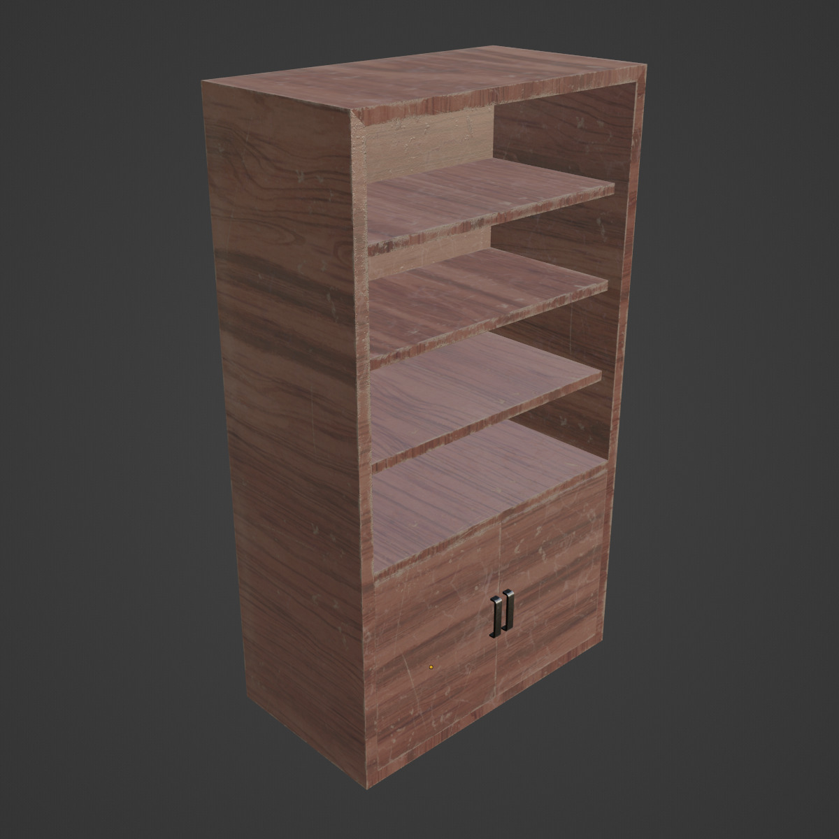 Old Shelf 03 Low-poly 3D model_6