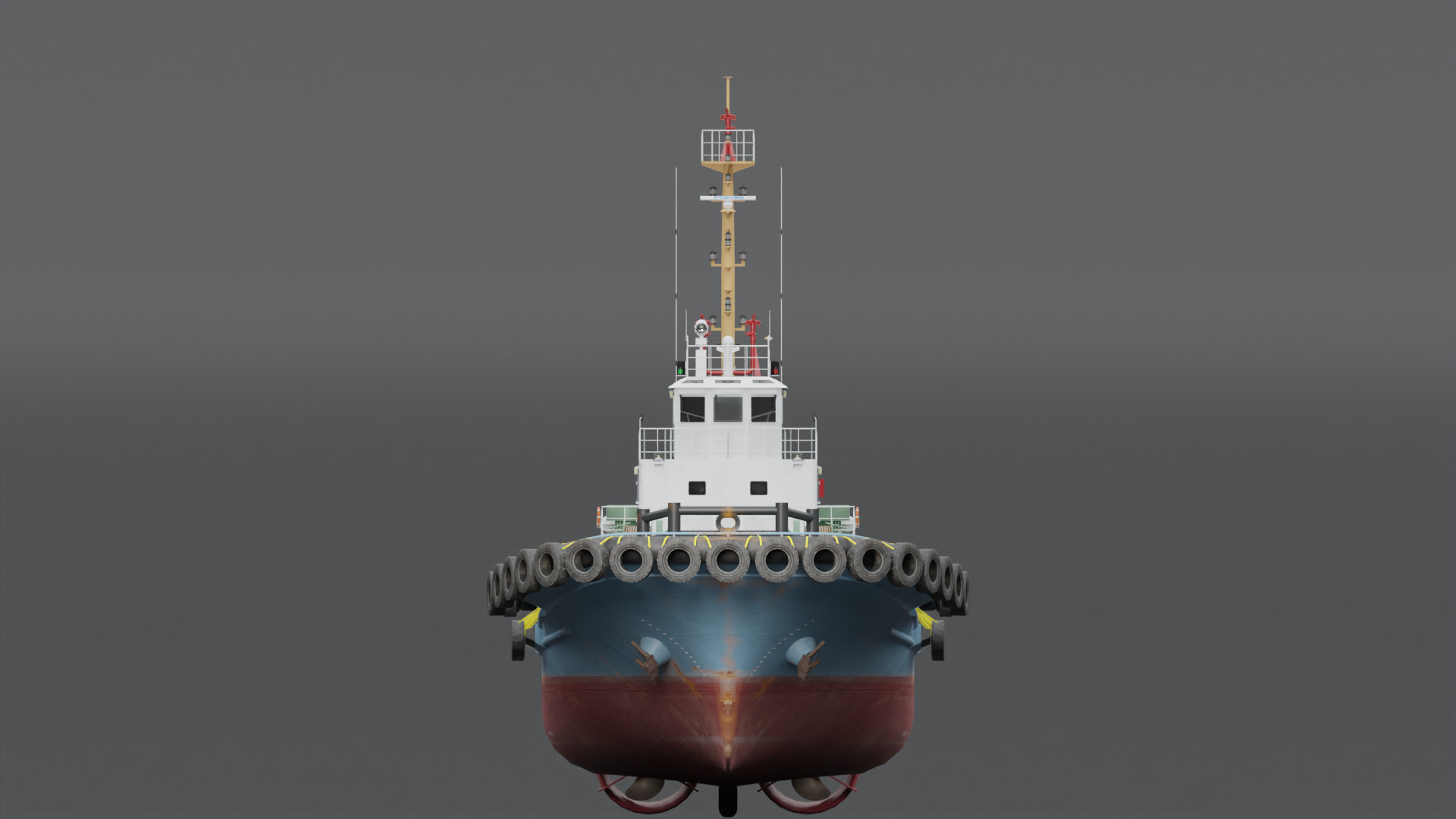 Tugboat 3D model_1