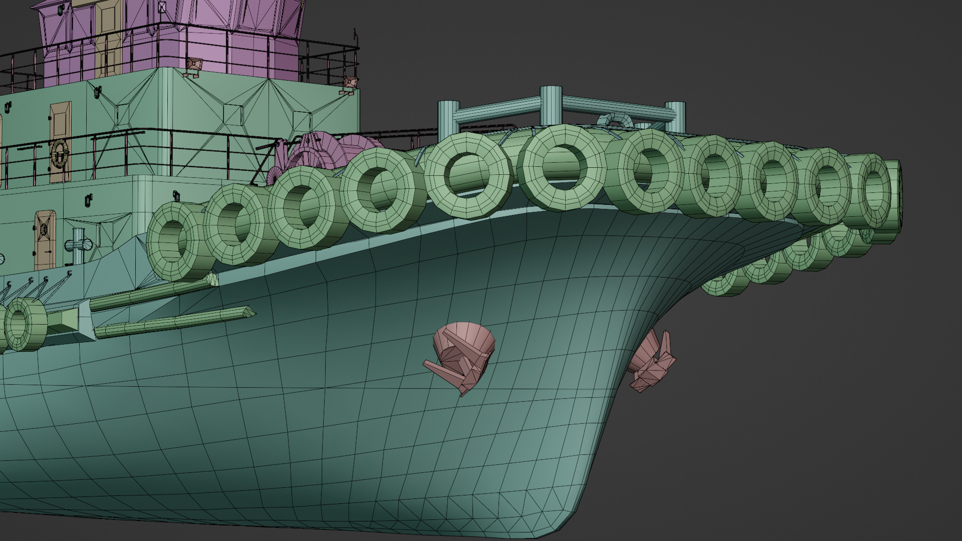Tugboat 3D model_7