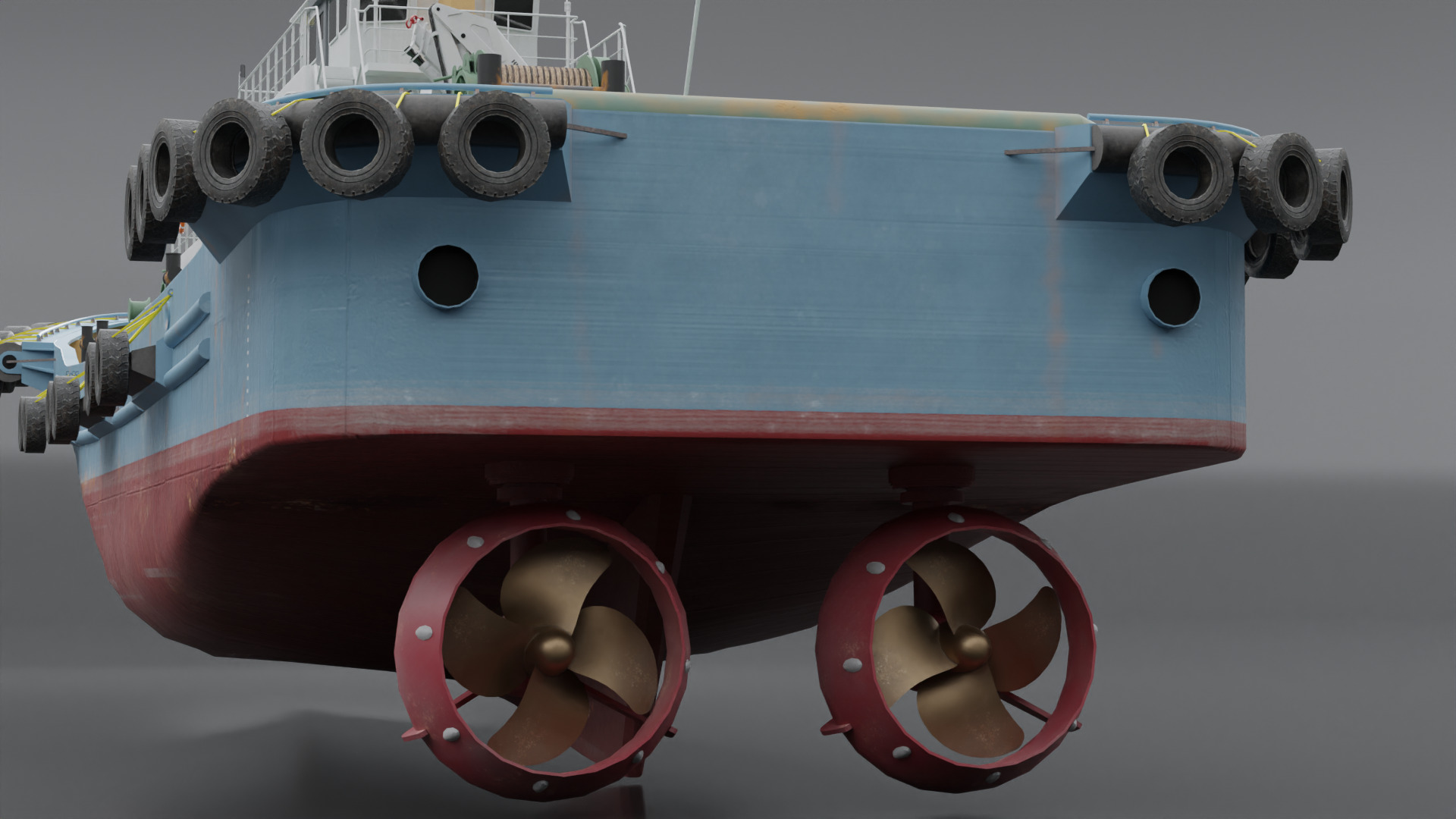 Tugboat 3D model_10