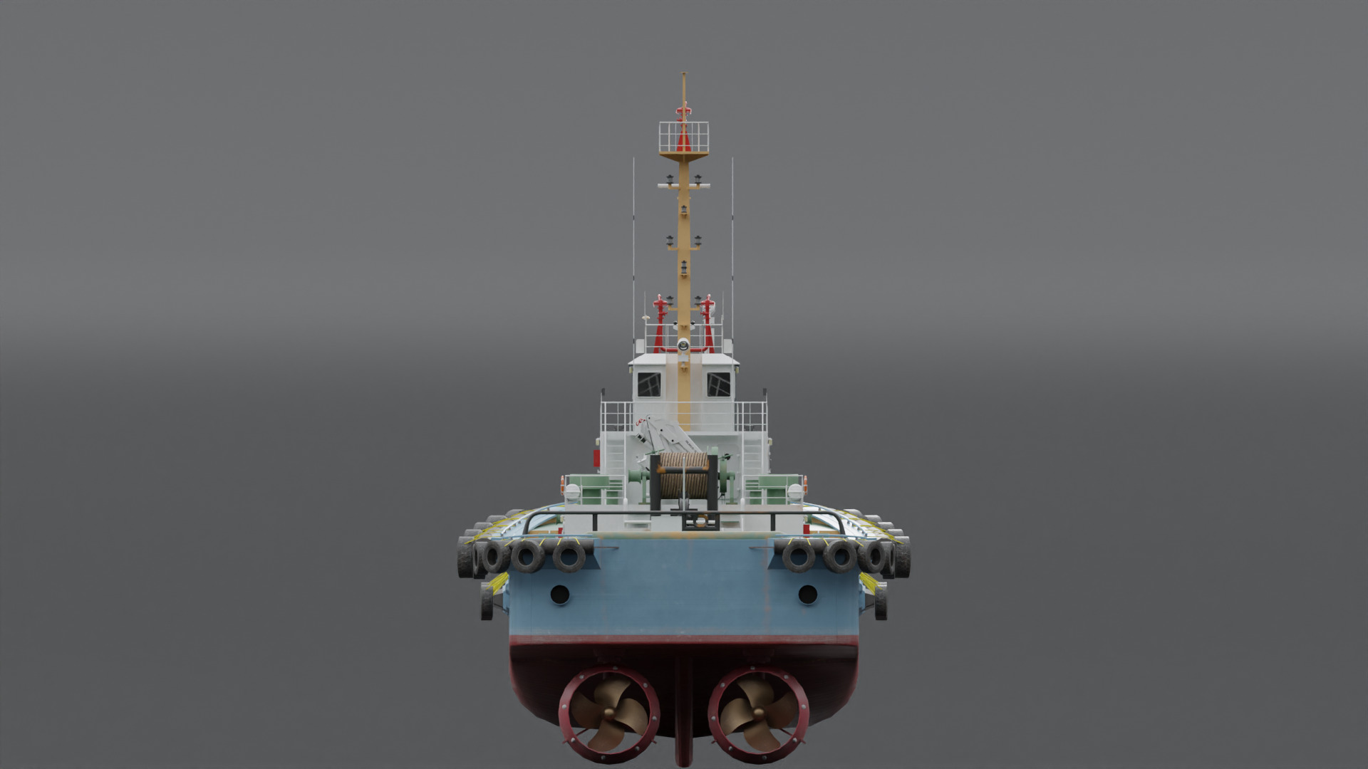 Tugboat 3D model_3