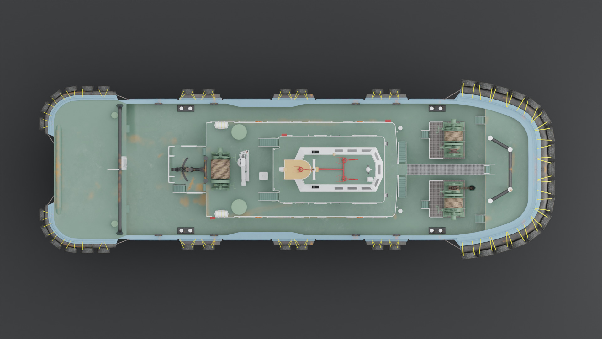 Tugboat 3D model_5