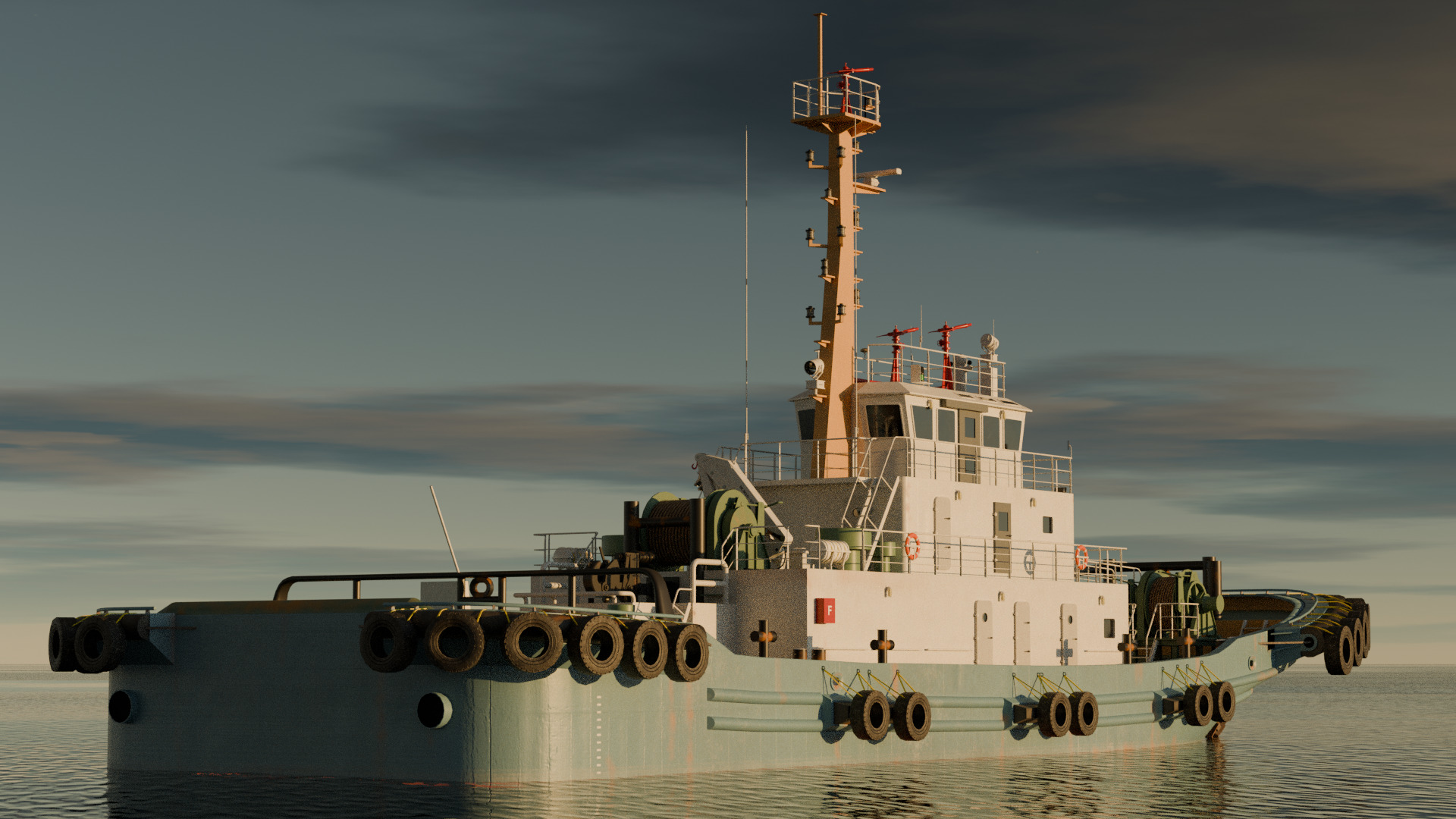 Tugboat 3D model_18