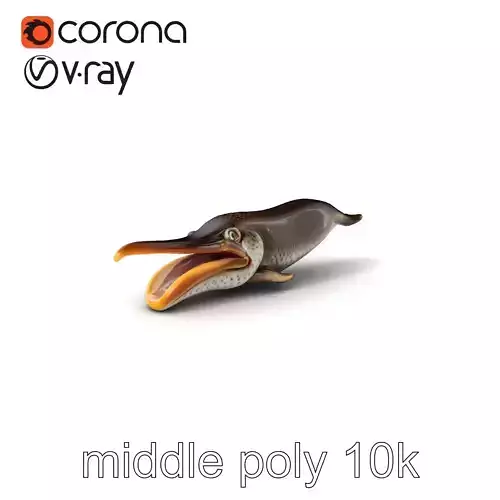 Pelican Eel Deep Sea Creature model pack