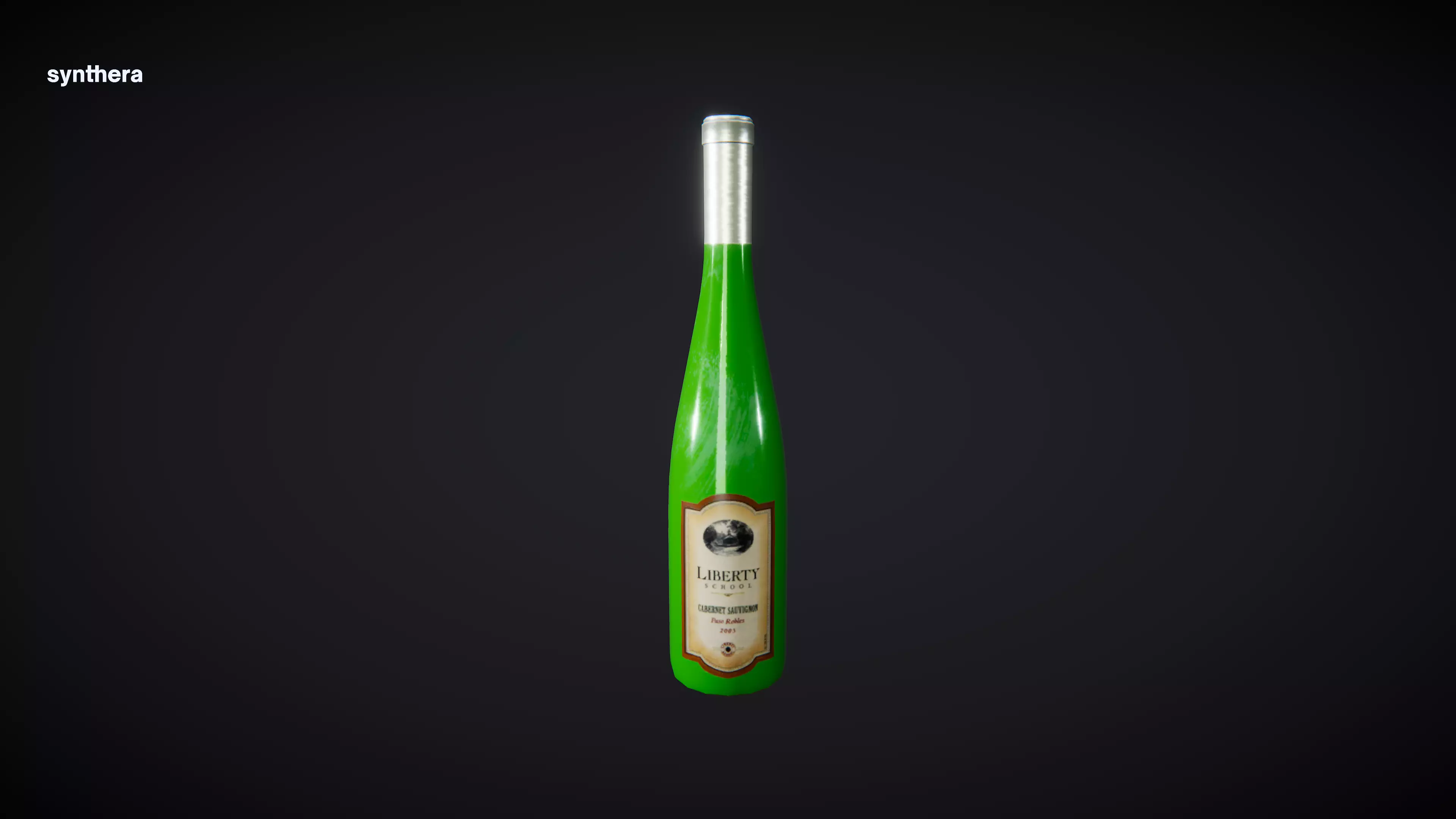 Bottle Carbernet Sauvignon 3D model_0