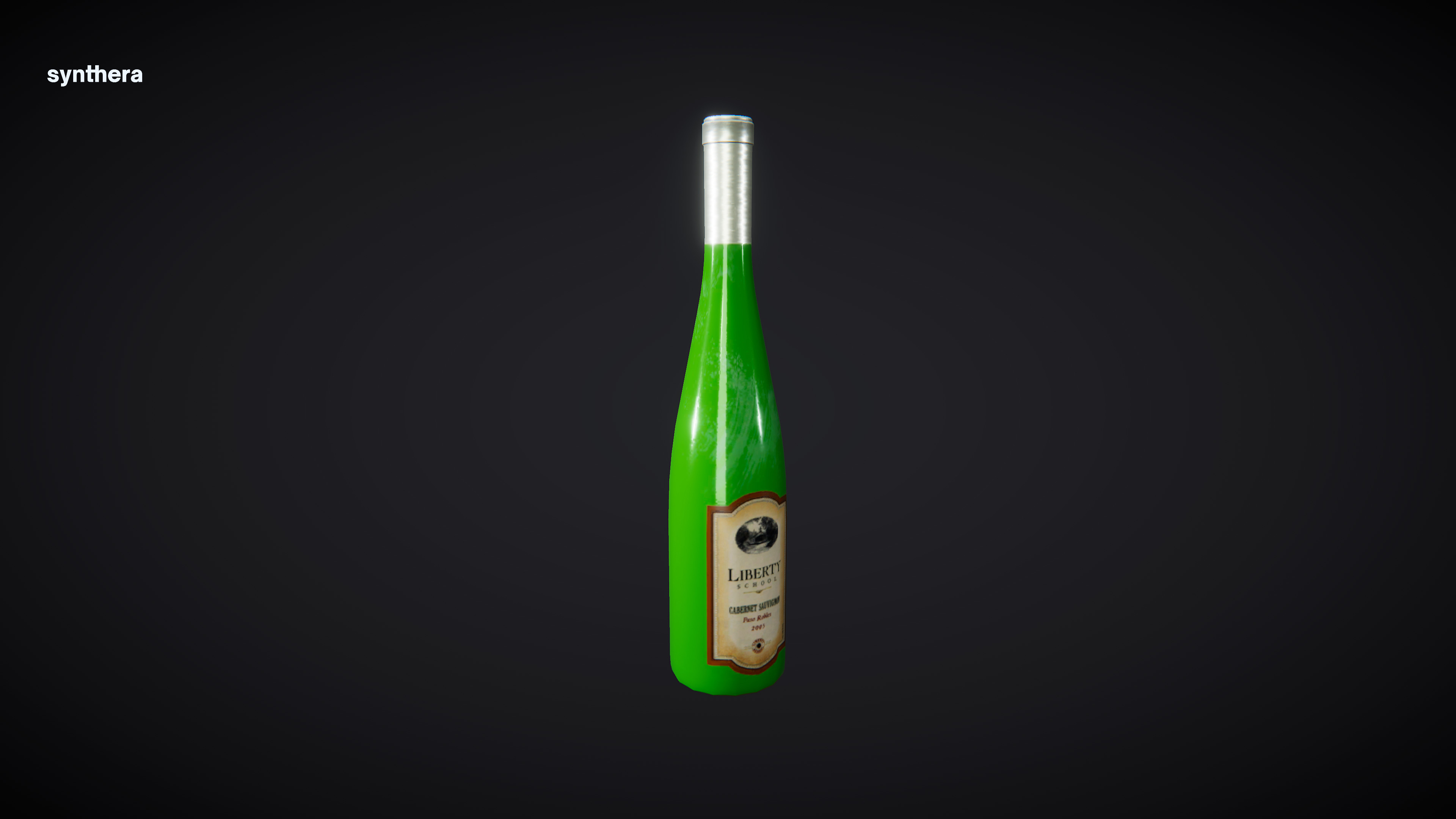 Bottle Carbernet Sauvignon 3D model_3
