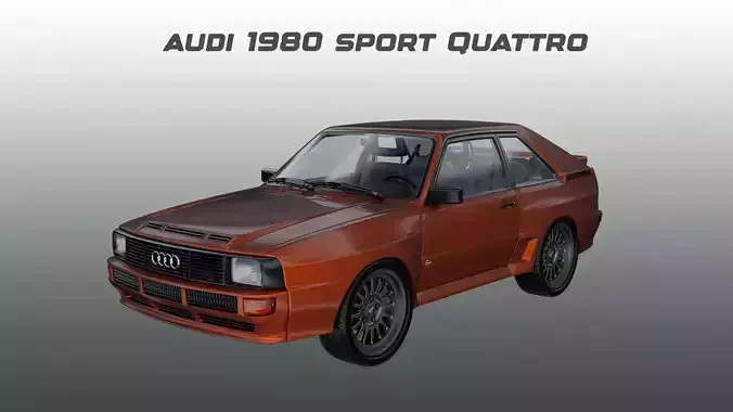 Audi - 1980 - Sport Quattro 3D model