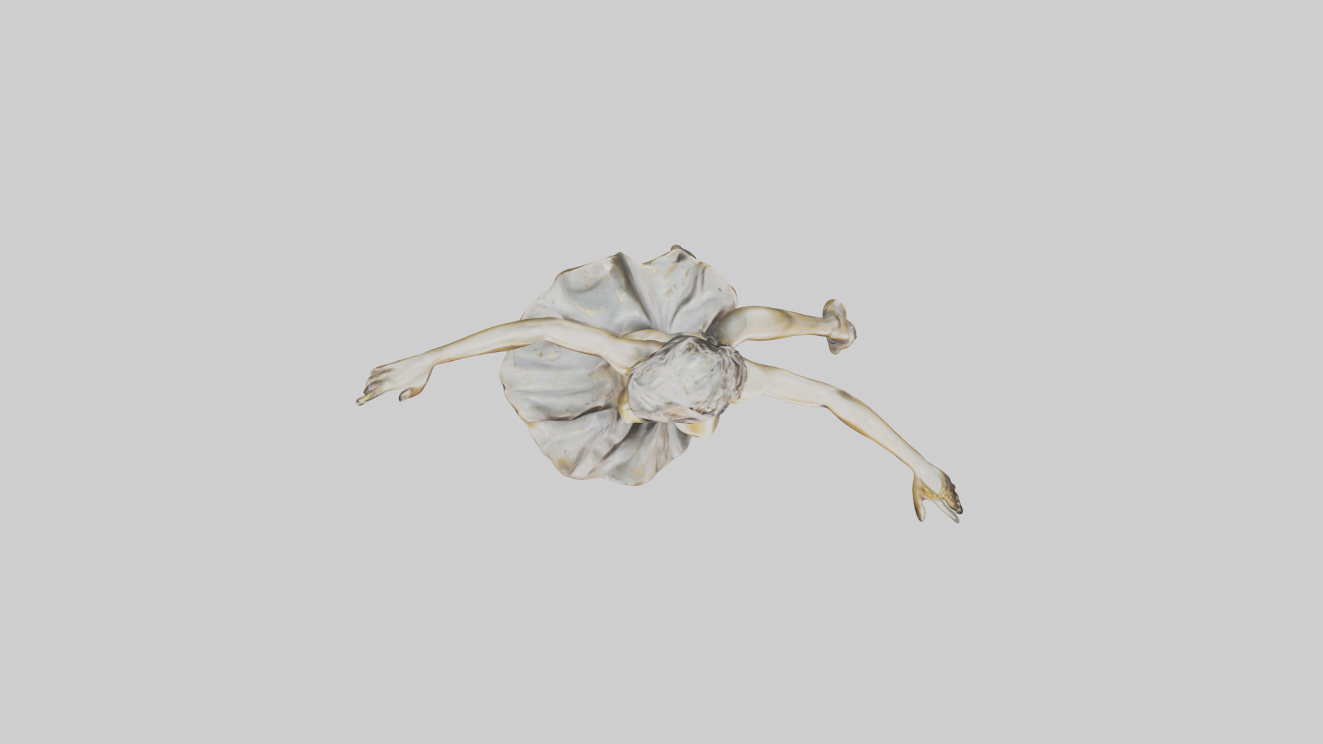 Leaping Dancer statue model Low-poly 3D model_14