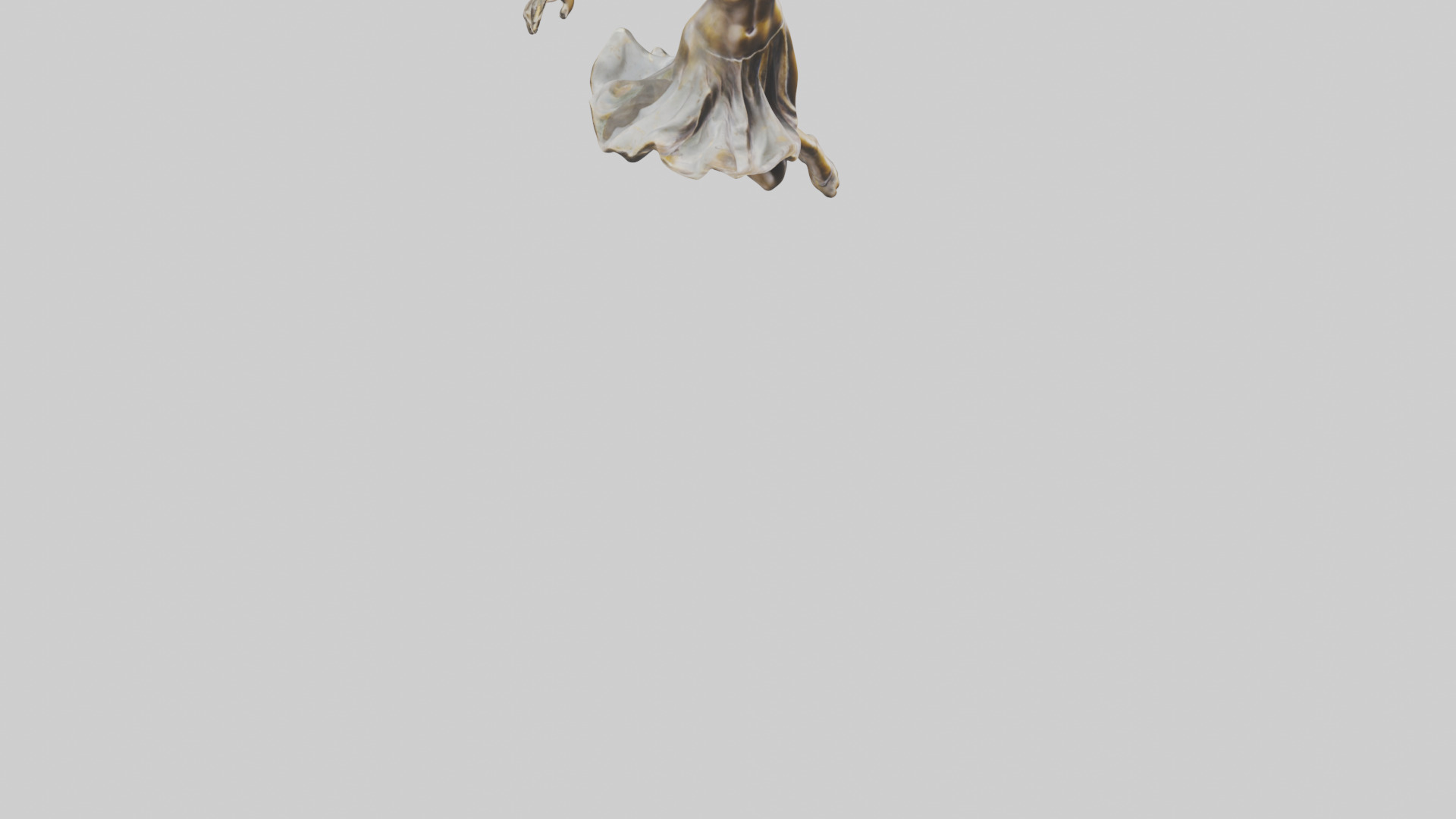 Leaping Dancer statue model Low-poly 3D model_6