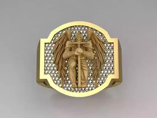 saint gabriel warrior ring for printing
