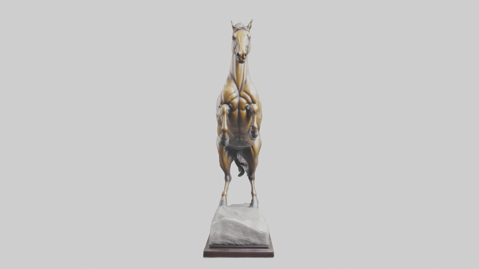 Leaping Horse statue model Low-poly 3D model_9