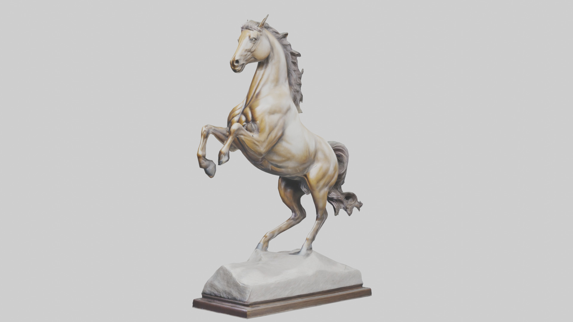 Leaping Horse statue model Low-poly 3D model_8
