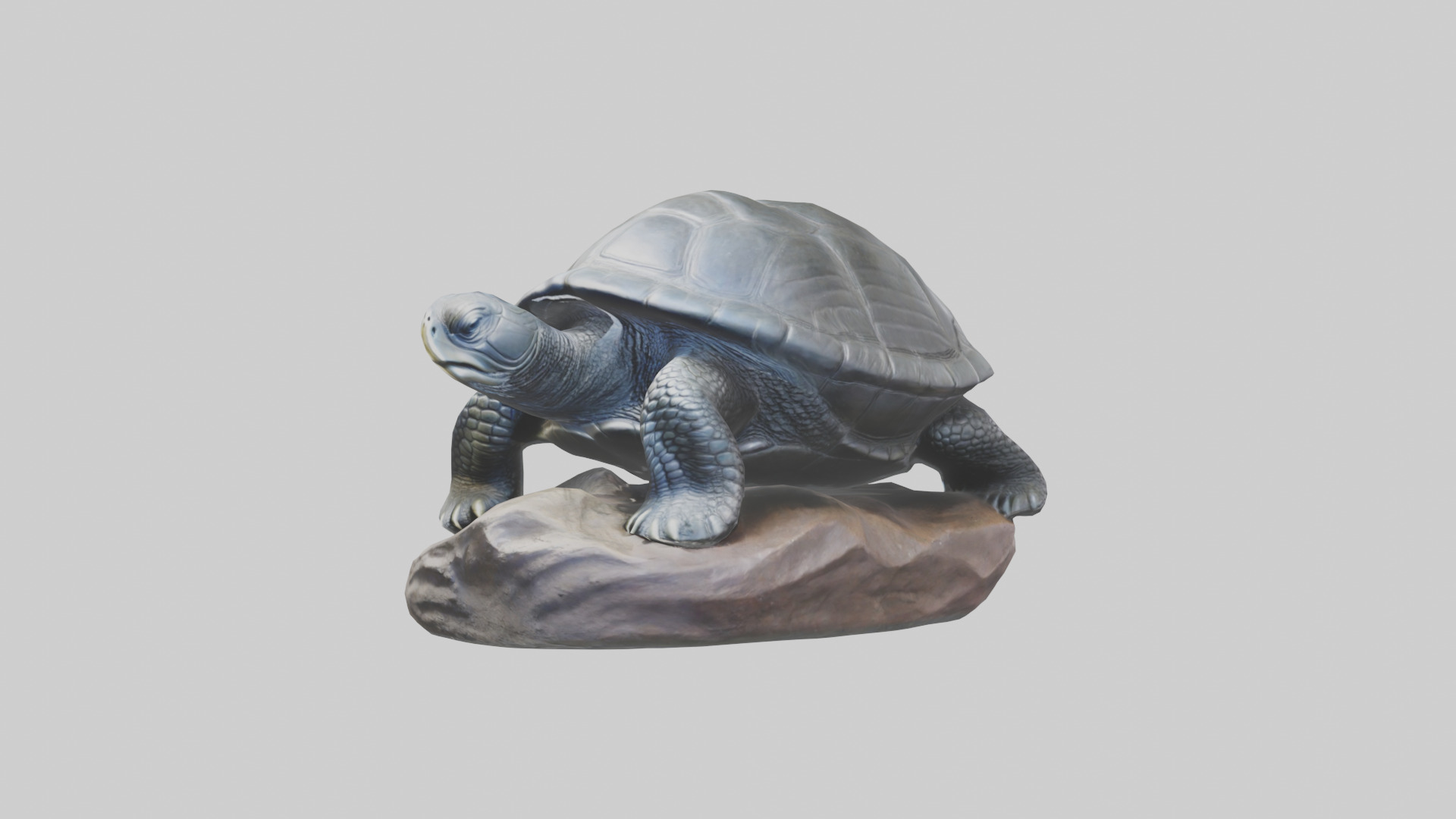 Leatherback Turtle statue model Low-poly 3D model_1