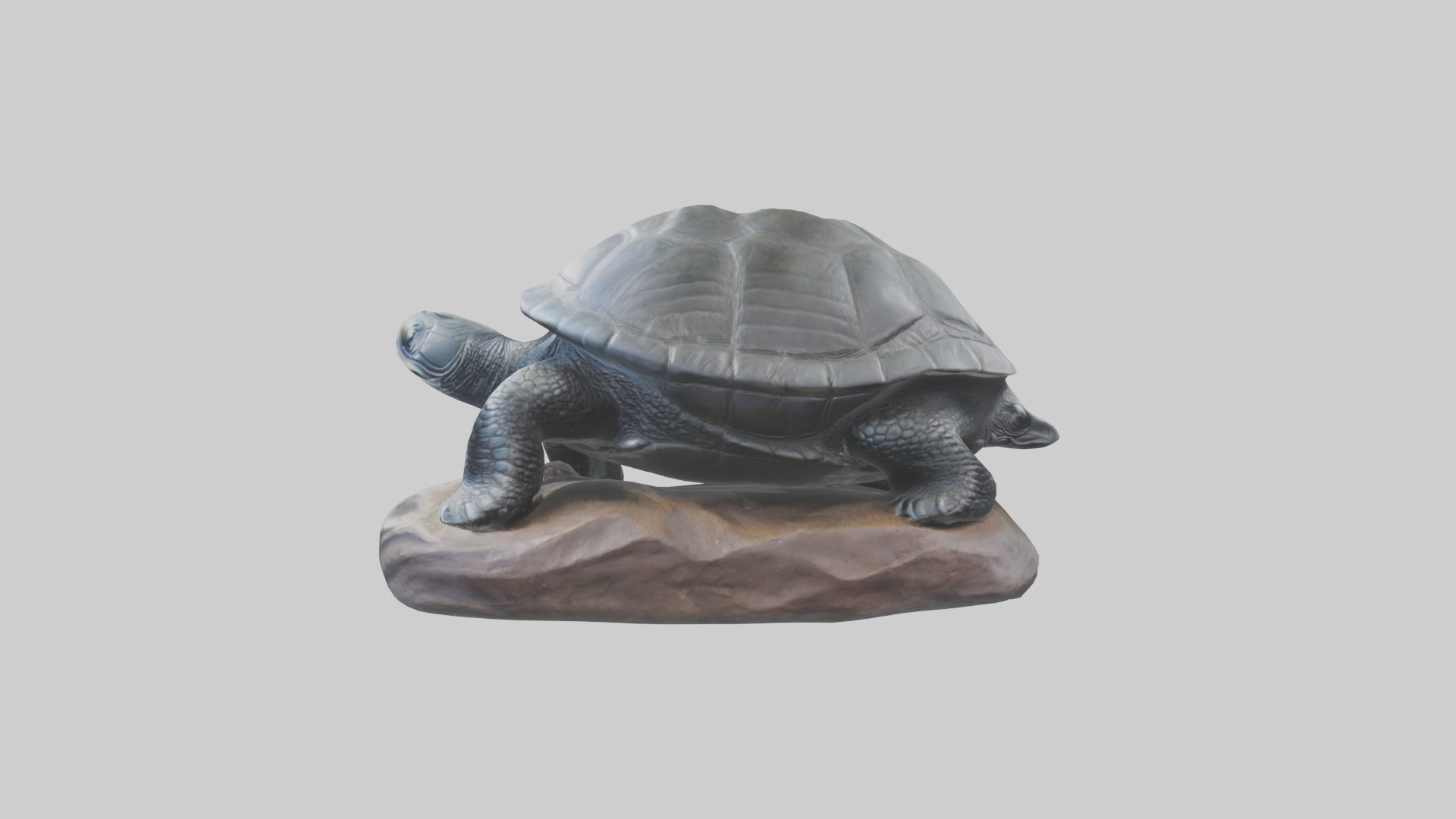 Leatherback Turtle statue model Low-poly 3D model_12