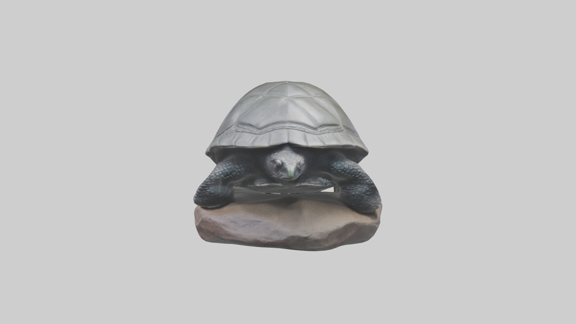 Leatherback Turtle statue model Low-poly 3D model_2
