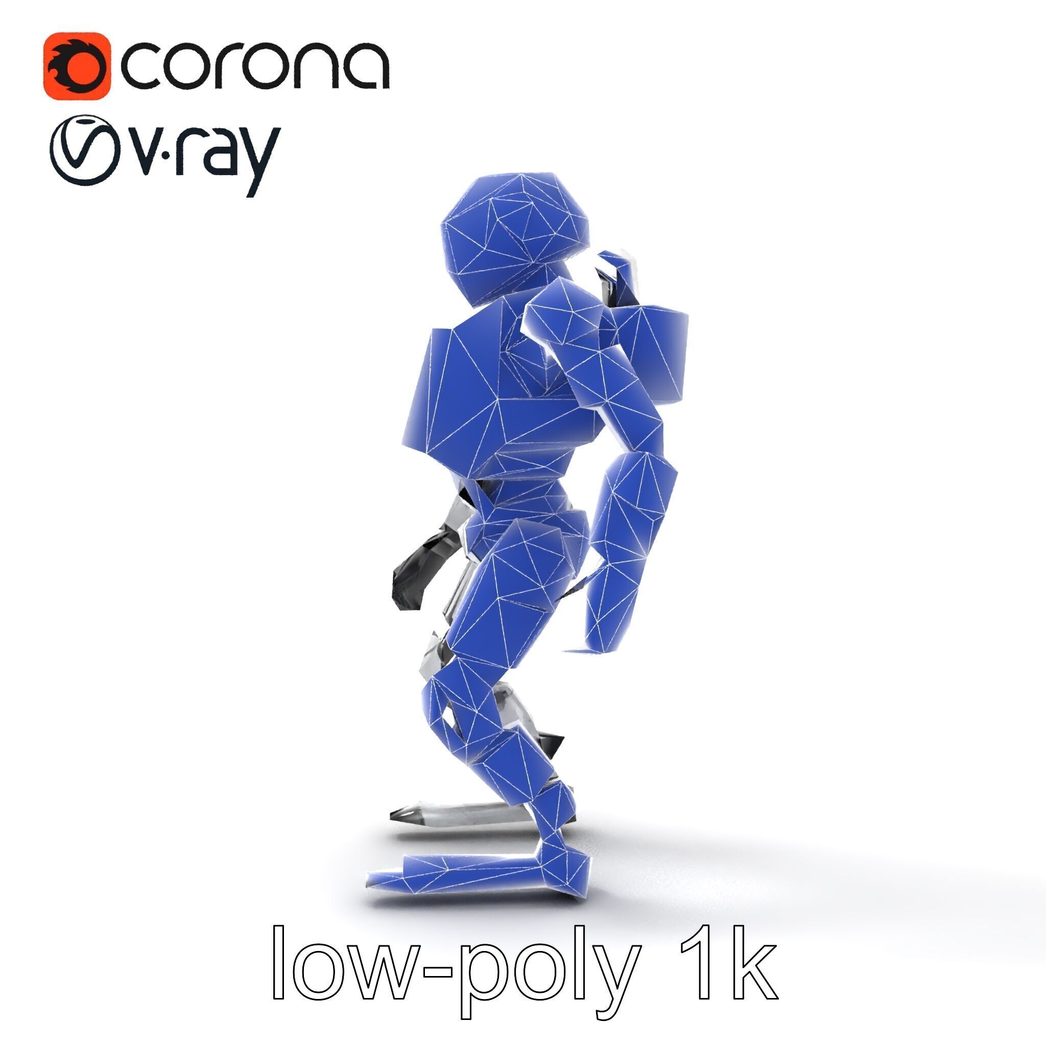 Cybernetic Repair Unit Humanoid model pack Low-poly 3D model_15