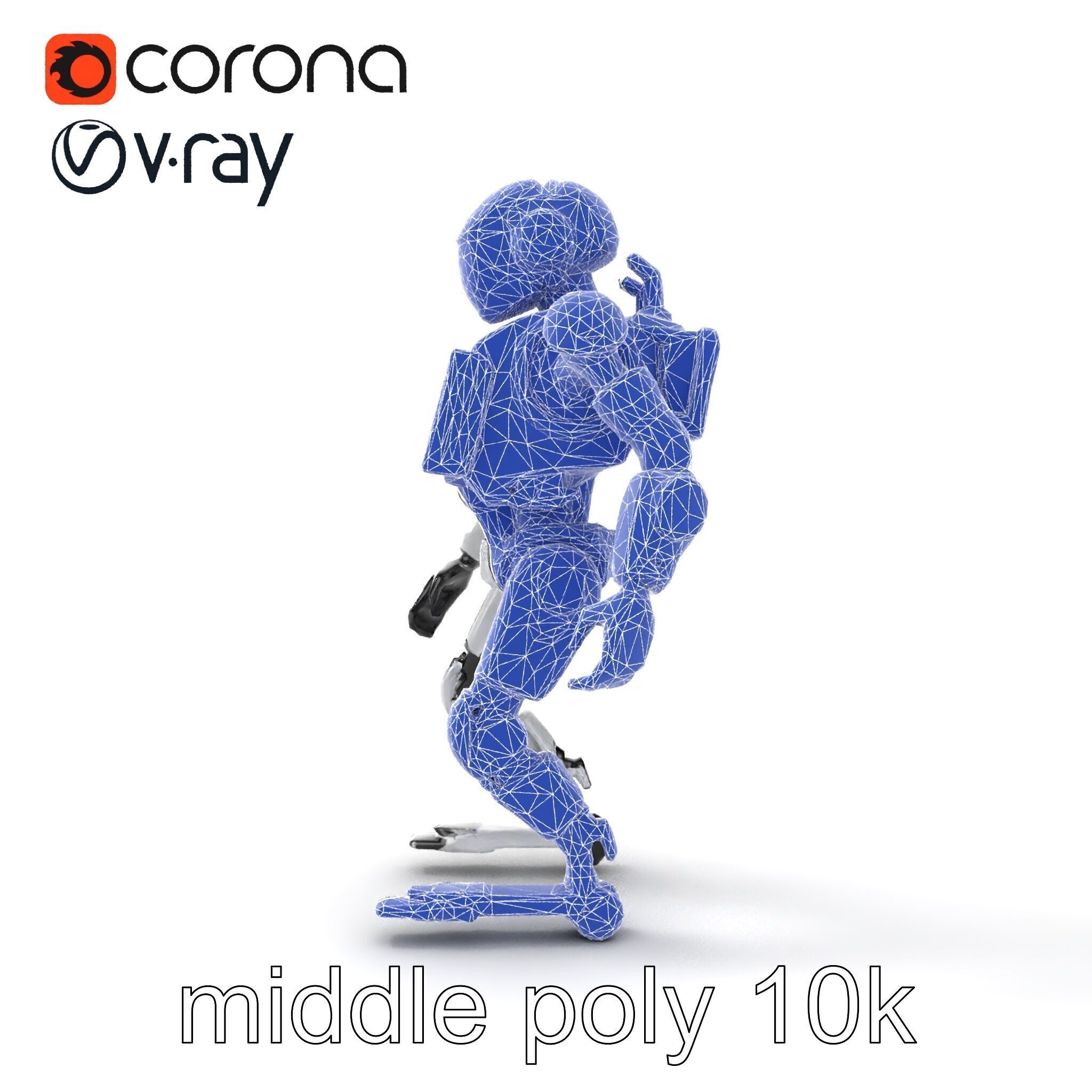 Cybernetic Repair Unit Humanoid model pack Low-poly 3D model_22