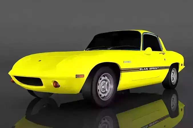 Lotus Elan  Low-poly 3D model