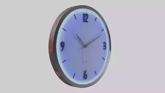 LED Lighted Wall Clock model