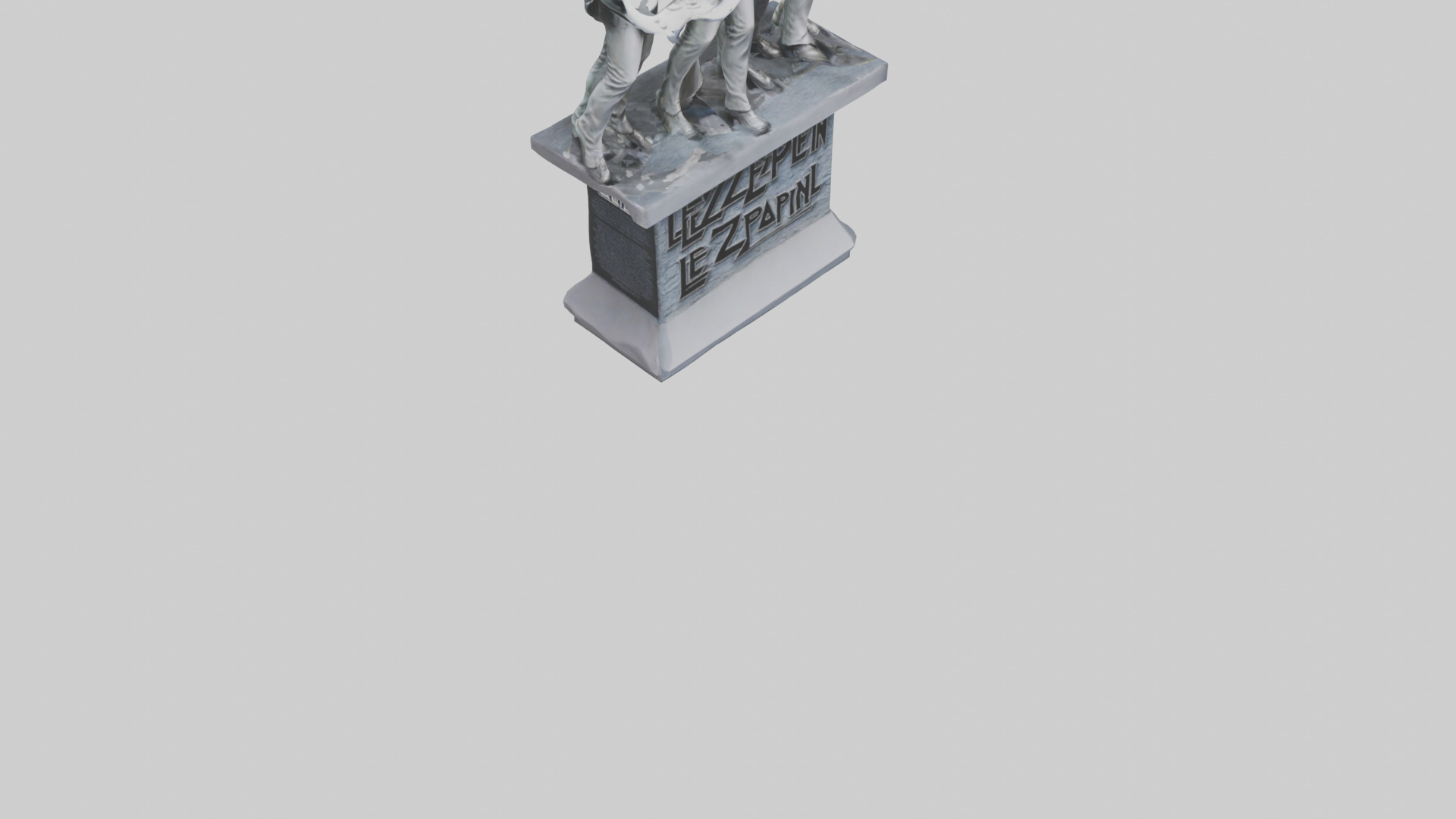 Led Zeppelin statue model Low-poly 3D model_8