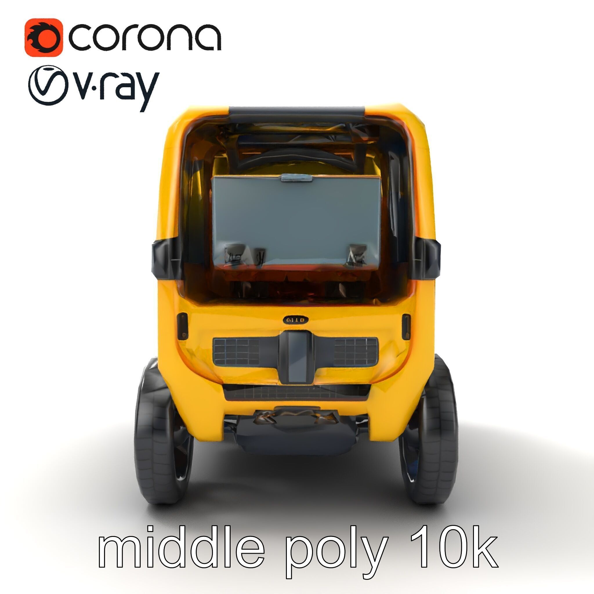 Autonomous Delivery Robot Compact Model Pack Low-poly 3D model_17