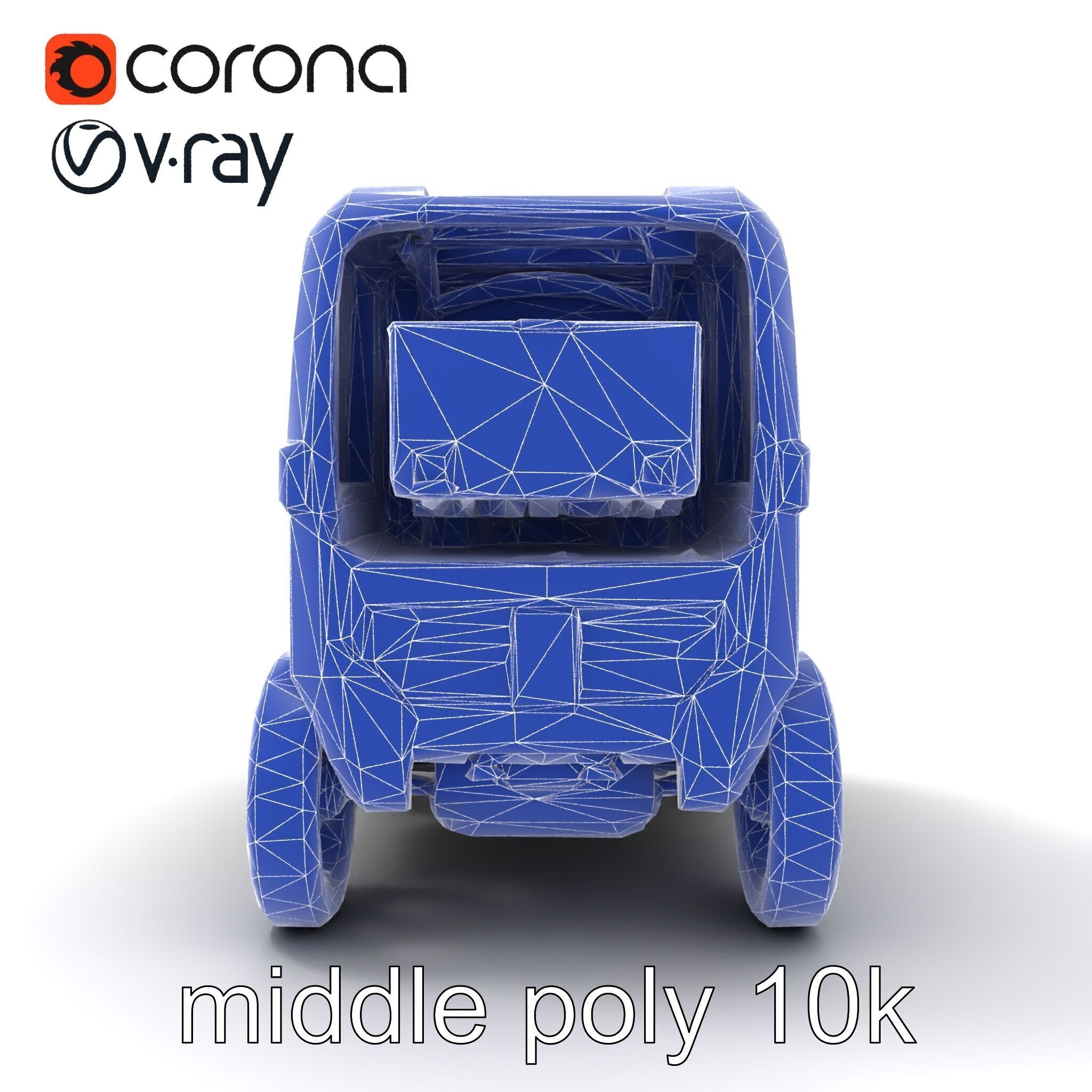Autonomous Delivery Robot Compact Model Pack Low-poly 3D model_21