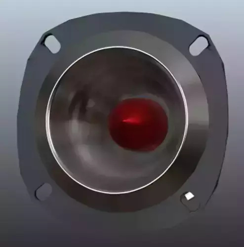 Massive T40 Series Bullet Titanium Tweeter - High Poly 3D Model