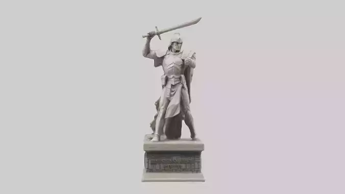 Legacy of Battle Heroes Statue model