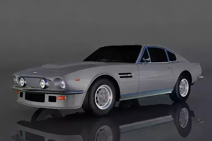 Aston Martin Vantage 1977 Low-poly 3D model