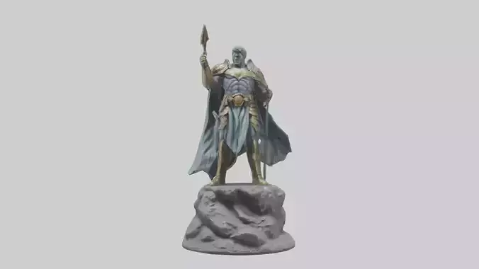 Legendary Battle Hero Statue model