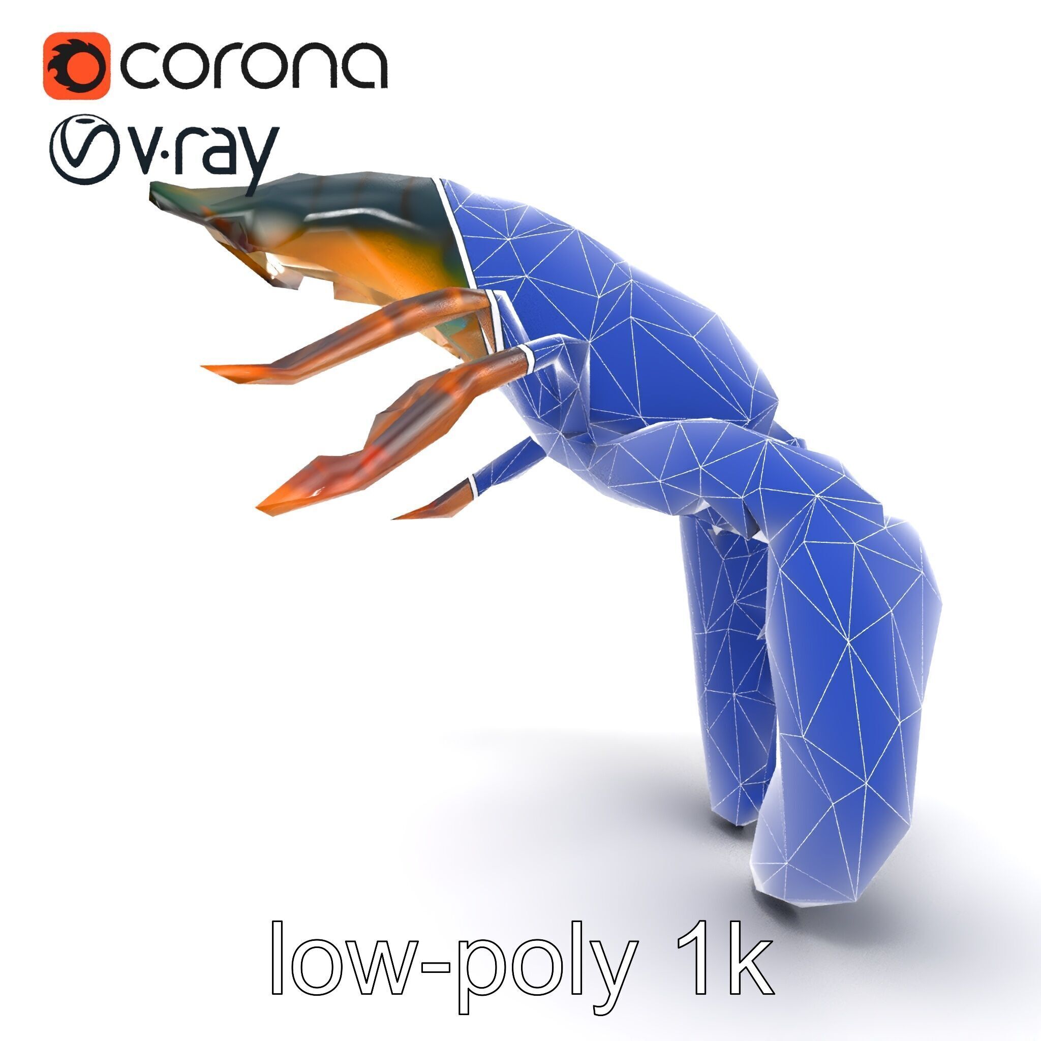 Lobster Realistic Textured Shell Model Pack Low-poly 3D model_15