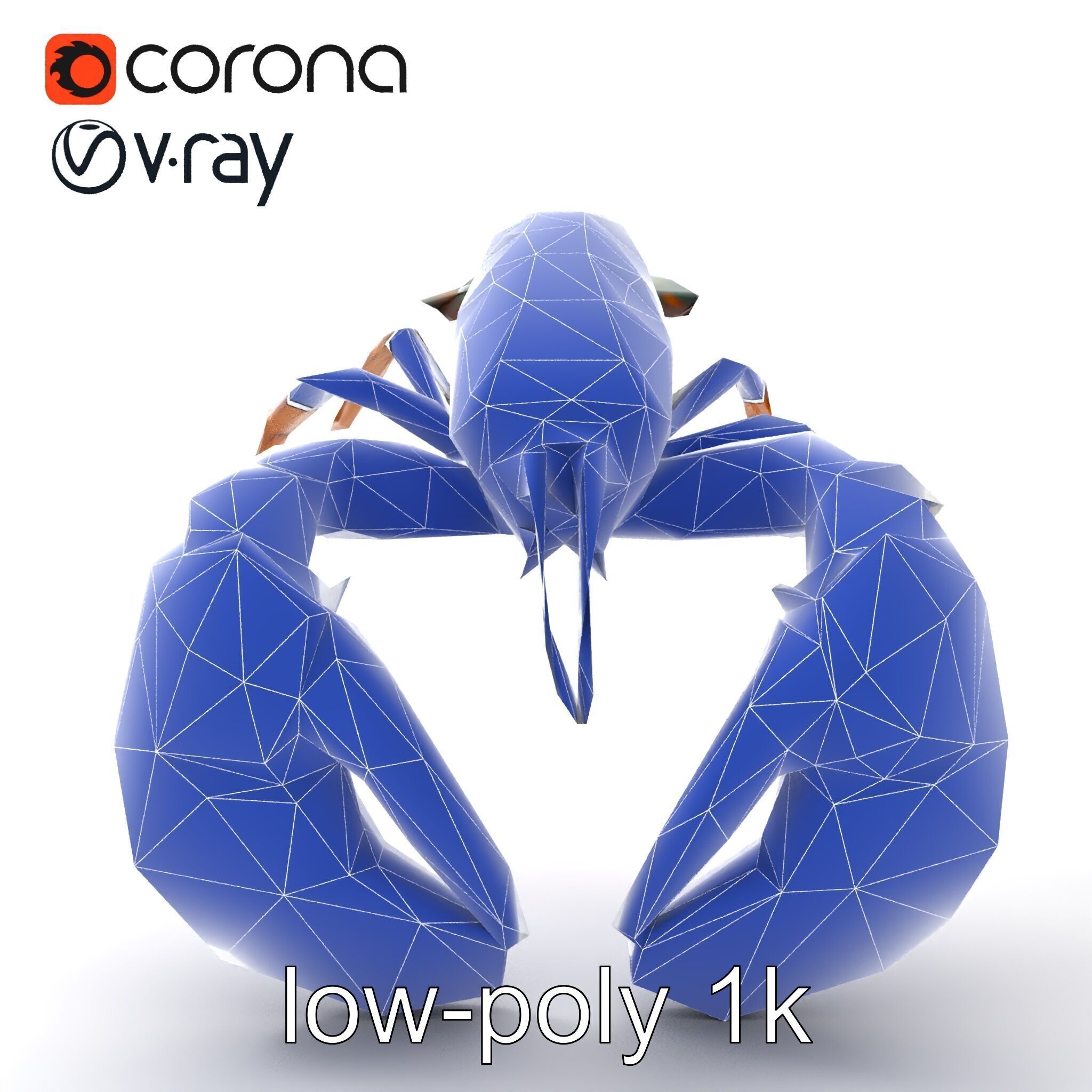 Lobster Realistic Textured Shell Model Pack Low-poly 3D model_14