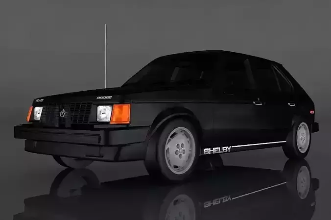 Dodge Shelby Omni Low-poly 3D model