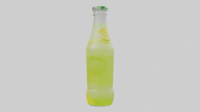 Lemon lime soda model Low-poly 3D model 2