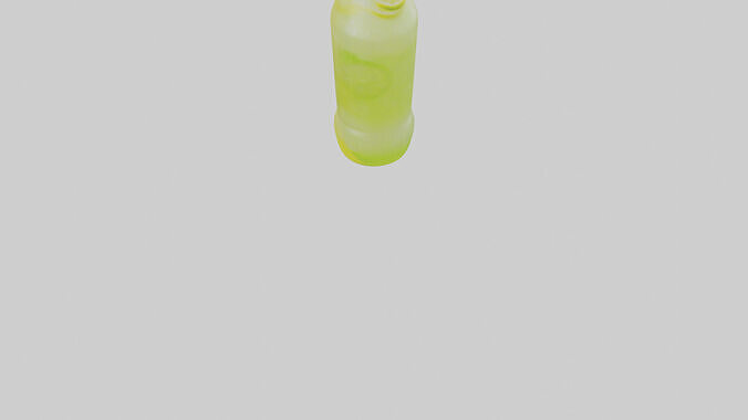 Lemon lime soda model Low-poly 3D model 4
