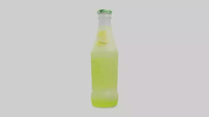 Lemon lime soda model Low-poly 3D model