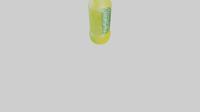 Lemon lime soda model Low-poly 3D model 7