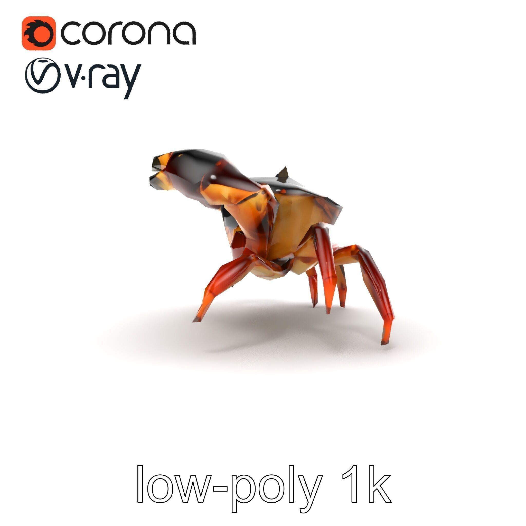 Mud Crab 3D Model Pack Featuring Realistic Earthy Texture Low-poly 3D model_29