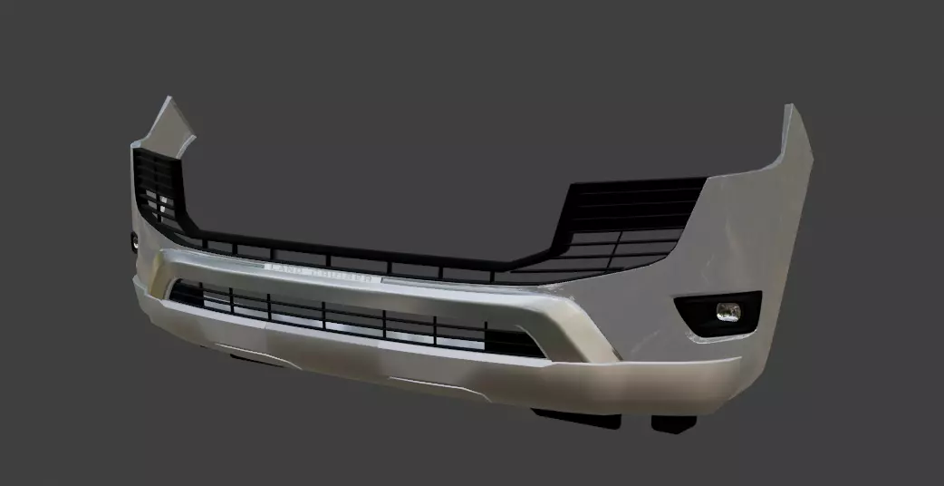 Bumper and Bullbar For lc300  3D model_0