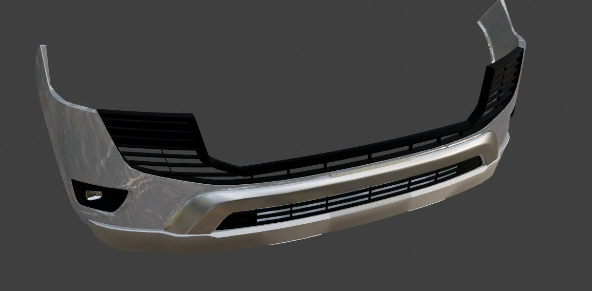 Bumper and Bullbar For lc300  3D model_5