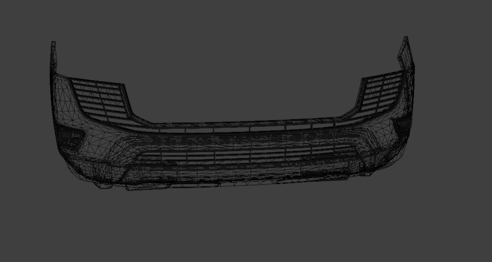 Bumper and Bullbar For lc300  3D model_1