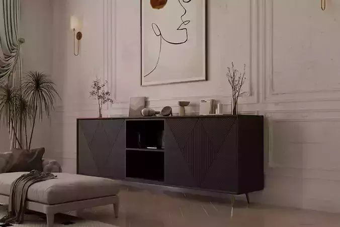 Modern sideboard furniture model
